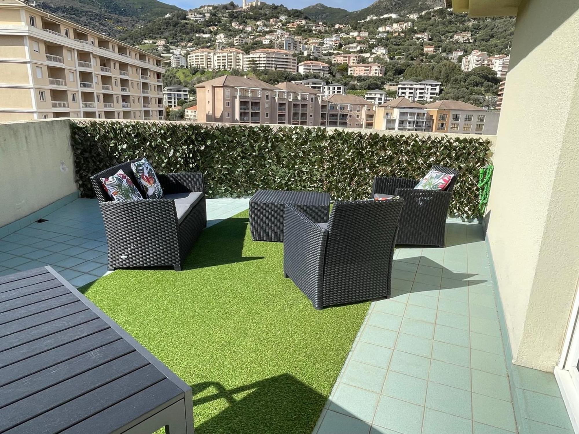 Grand T2 Proche Centre Ville, Vue Mer Et Montagne Бастия Екстериор снимка